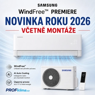 Samsung WindFree PREMIERE 2,5 kW – prémiová klimatizace včetně montáže