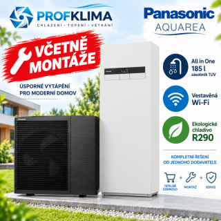 Tepelné čerpadlo Panasonic Aquarea All in One 5 kW včetně montáže